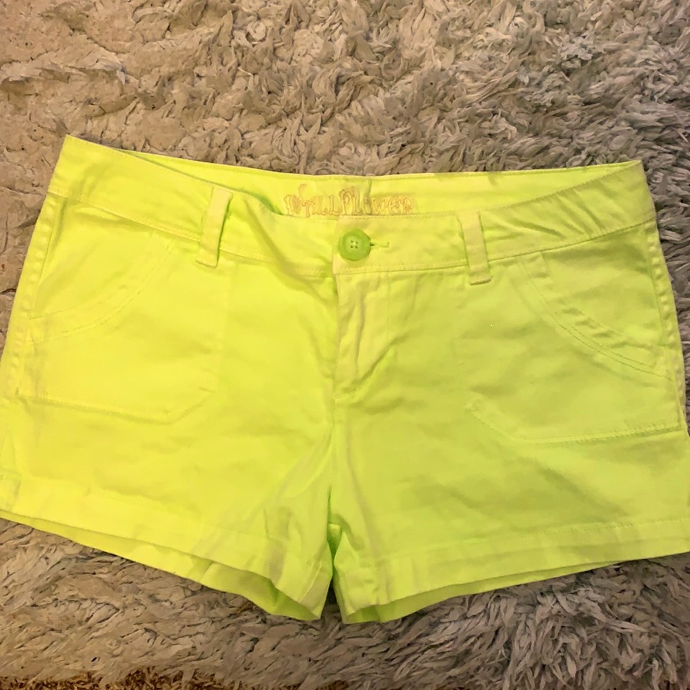 Lime green shorts